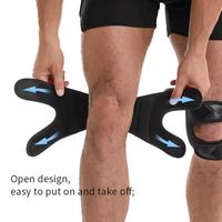 Attelle de soutien du tendon rotulien en silicone antidérapante, double sangle rotulienne pour le soulagement de la douleur au genou de l'athlète, protection sportive