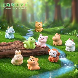 ตุ๊กตา<span class=keywords><strong>การ์ตูน</strong></span>น่ารัก <span class=keywords><strong>นั่ง</strong></span> รูปปั้นจิ๋ว 12 นักษัตรจีน ของตกแต่ง DIY ของประดับตกแต่งโต๊ะทำงานและรถยนต์ - Product Image 2