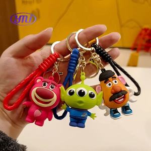 พวงกุญแจการ์ตูนทอยสเตอรี่ปีพวงกุญแจไม้3D ใหม่พวงกุญแจตุ๊กตาน่ารักป้องกันการสูญหายกระเป๋ากุญแจรถอุปกรณ์เสริม - Product Image 6