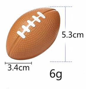 Pelota <span class=keywords><strong>Antiestrés</strong></span> de Fútbol Americano de Espuma PU Personalizada de 5 x 3 cm con Diseño de Ventilación para Niños y Regalos Promocionales - Product Image 3