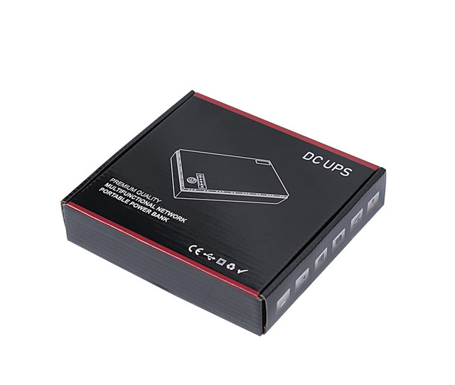Mini DC UPS with POE Port for WiFi Router Camera Single Phase Backup Lithium Battery 5V 9V 12V 24V Input Output