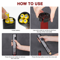 Coffret Cadeau Tire-Bouchon Électrique à Piles Populaire – Tire-Bouchon Automatique le Plus Vendu avec Coupe-Capsule