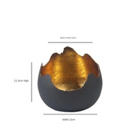 Nouvelle tendance de design, bougeoir en métal fer forgé en forme de flamme d'œuf de Pâques, fait à la main, de haute qualité, durable, décoration de la maison