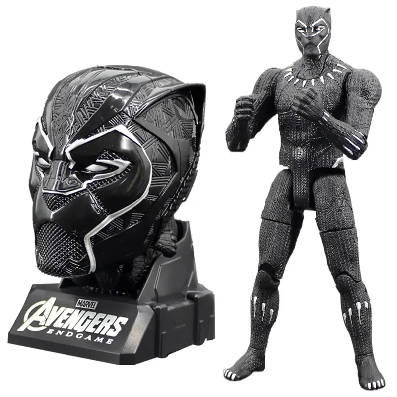 Fabrik benutzer definierte Niedrig preis PVC Statue die Rächer schwarz Panther Eisen Spiderman Spielzeug Harz Super Mann Action figuren für Kinder