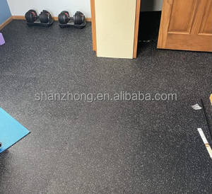 Tapis d'exercice en caoutchouc antidérapant à emboîtement, haute densité, absorbant les chocs, épaisseur 0,56 pouce, pour <span class=keywords><strong>salle</strong></span> de sport à domicile et <span class=keywords><strong>salle</strong></span> de <span class=keywords><strong>fitness</strong></span> - Product Image 6