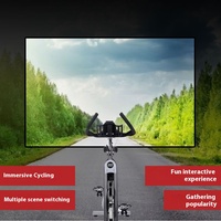 Cyclisme holographique réaliste Simulation VR Cockpit Simulateur de conduite de vélo en acier Simulateur de vélo VR Touring Smart Roll