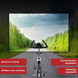 <span class=keywords><strong>Simulador</strong></span> de conducción de <span class=keywords><strong>bicicleta</strong></span> de acero de cabina de simulación VR de ciclismo holográfico realista - Product Image 2