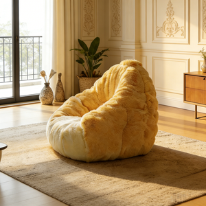 Fauteuil pouf géant en forme d'ananas, canapé moelleux et confortable, fauteuil surdimensionné en peluche, siège de sol pour salon - Product Image 3