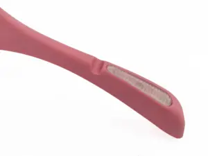 Duty Pink Rubber Coated Plastic Dress Hanger