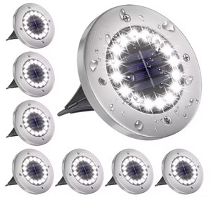 <span class=keywords><strong>Lampe</strong></span> solaire LED sans fil à encastrer pour terrasse, <span class=keywords><strong>jardin</strong></span>, énergie solaire, lampadaire encastré à piquet en acier inoxydable - Product Image 5