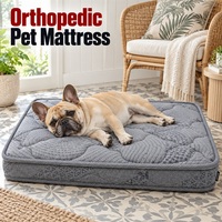 Matelas orthopédique matelassé pour chien avec housse extérieure imperméable amovible pour les programmes OEM de produits pour animaux de compagnie et les projets de marques