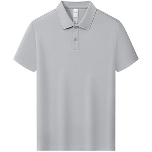 Polo Shirt Short Sleeve Solid Color Moisture Wicking Breathable Polyester Summer Workwear Custom Logo Print - Product Image 2