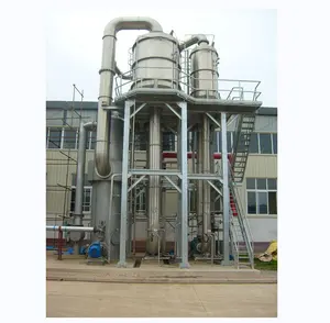 Stainless evaporator tank alcohol juice milk recovery concentrator mango pulp vacuum evaporator with chiler pump