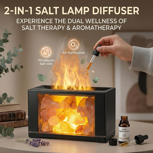 Diffuseur d'arômes à flamme simulée effet feu de camp, veilleuse colorée avec capteur, prix d'usine, pour la maison, cadeau créatif - Product Image 3