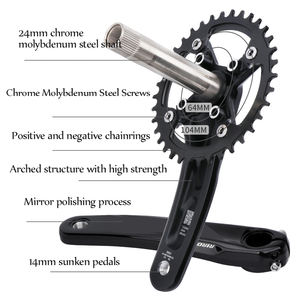 Juego de bielas para bicicleta de montaña, 104BCD, 32-38T, 170/175mm, conjunto de manivela hueca ultraligera con BB, 9/<span class=keywords><strong>10</strong></span>/11/12 <span class=keywords><strong>velocidades</strong></span> - Product Image 6