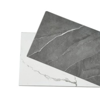 Grauer Stein-Design Marmor Robuster Klick-Vinylboden 5mm 6mm SPC Hybrid-Vinylplanken für Projekte