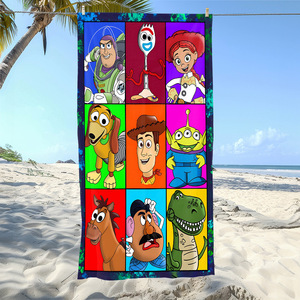 Wholesale Cute Cartoon Terry Towels High Quality Skin-Friendly Absorbent Quickdry Children's Bath Beach Towels - Product Image 5