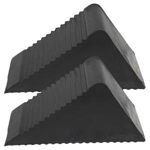 Butée de roue de voiture Pente de stationnement engrenage antidérapant Butée de roue en caoutchouc Accessoires de pneus Réparation de voiture Coussinet d'alignement de roue RV - Product Image 4