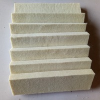 Feutre de laine 100% biologique blanc naturel pressé sur mesure pour l'industrie, techniques de tissage