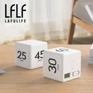 2022 Newest Kitchen Cube Timer Smart Dice Timer Time Management Gravity Sensor Flip Timer for Exercise Work Yoga Study Cook