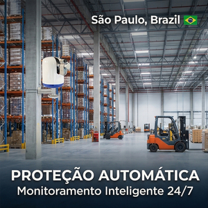 Canon à eau automatique WCR-10, débit de 20 L/s, portée de 50 m, moniteur d'incendie électrique pour entrepôt - Product Image 3