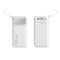 Batterie externe portable haute capacité 30000mAh 22.5W chargeur de batterie externe à charge rapide pour iPhone iPad et plus