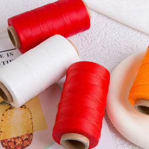 Hecha a mano 200M DIY trenzado 100% poliéster línea <span class=keywords><strong>de</strong></span> cera <span class=keywords><strong>de</strong></span> alta tenacidad 0,8mm herramienta <span class=keywords><strong>de</strong></span> costura <span class=keywords><strong>de</strong></span> gama alta con hilo teñido - Product Image 2