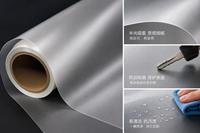 Film de lamination BOPP transparent semi-mat anti-rayures traité Corona de qualité alimentaire, 15 microns, pour l'emballage des bougies, vente chaude