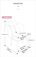 Fauteuil à bascule de luxe léger et durable en acier au design moderne pour la maison, la salle de maquillage, la chambre à coucher, le salon de manucure