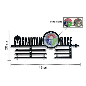 Support de médailles personnalisé en or martelé, design miniature sur mesure, épais, pour enfants, souvenir de pays, pour médailles de natation et de course à pied - Product Image 1
