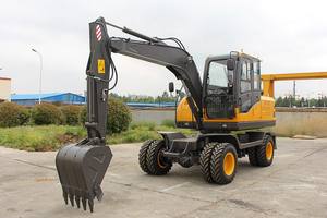 LICHMACH Sinomach Pelle hydraulique sur pneus 5 tonnes Petite machine de vente en gros avec moteur Yamano et composants du moteur - Product Image 5