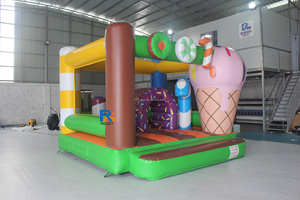 Château gonflable géant en forme <span class=keywords><strong>de</strong></span> bonbon, château gonflable pour enfants, château gonflable pour mariage royal blanc - Product Image 3