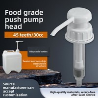 Pompe distributrice de sirop en plastique pour bouteilles, type à pression, capacité 30cc, qualité alimentaire, pour liquides (gel douche/shampoing/savon vaisselle)