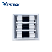 Diffuseur linéaire réglable à 3 fentes en aluminium pour conduits d'air conditionné Ventech HVAC