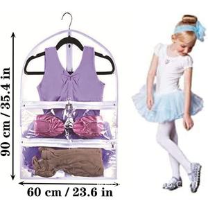 Fabricant direct <span class=keywords><strong>sac</strong></span> à poussière en PVC personnalisé pour les vêtements <span class=keywords><strong>de</strong></span> <span class=keywords><strong>danse</strong></span> pour enfants transparent avec logo OEM pour <span class=keywords><strong>Amazon</strong></span> Offre Spéciale - Product Image 2