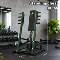 Banc de musculation réglable HB Gym pour press à la poitrine, machine de fitness en métal, capacité 4T, pour exercices assis ou couché, avec support d'épaule lesté