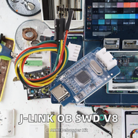 Débogueur d'émulation J-link OB compatible RNSbot, programmeur SWD pour STM32, avec câble inclus, version V8
