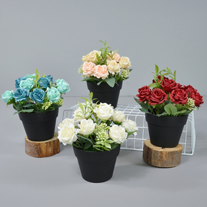 <span class=keywords><strong>Fleurs</strong></span> de Rose Artificielles Bonsaï Fleur Artificielle en Pot Ornement d'Intérieur Créatif <span class=keywords><strong>Fleurs</strong></span> <span class=keywords><strong>et</strong></span> <span class=keywords><strong>Plantes</strong></span> Artificielles en Pot - Product Image 5