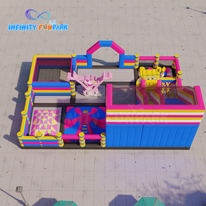 Parc d'attractions gonflable robuste pour la <span class=keywords><strong>location</strong></span>, aire de jeux gonflable durable avec sac de transport - Product Image 4