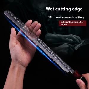 Martillo forjado de Damasco profesional de 12 pulgadas, cuchillo de cocina occidental, cuchillo desechable para jamón español en escamas de salmón para venta al por mayor - Product Image 2