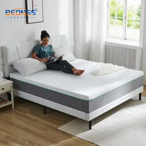 Comfort Collection Colchón híbrido de espuma viscoelástica de poliuretano de tamaño completo de 10 pulgadas con soporte Premium