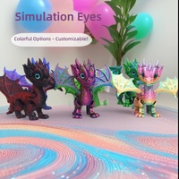 Figura de Acción de Dragón Sin Dientes Impresa en 3D, Simulación de Dinosaurio, Material Ecológico, Articulaciones Móviles, Animales de PLA
