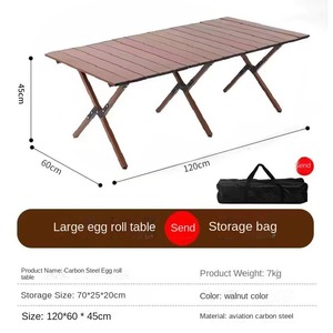 Cheap Price L Size <b>Folding</b> <b>Outdoor</b> BBQ <b>Tables</b> High Quality Portable Garden Camping Picnic Carbon Steel <b>Tables</b> - Product Image 5