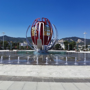 Fontana a getto d'acqua moderna in acciaio inossidabile resistente alla corrosione per promenade costiere di città al <span class=keywords><strong>mare</strong></span> - Product Image 5