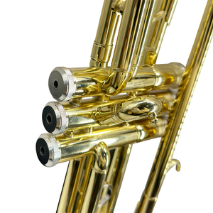 <span class=keywords><strong>Trompeta</strong></span> Bb Profesional de Latón con Lacado Dorado de Buena Calidad Marca Boult, Instrumento Musical de Viento Metal - Product Image 3