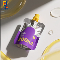 Sachets Doypack en aluminium personnalisables de 200 ml, qualité alimentaire, pour jus, avec bec verseur, vente en gros