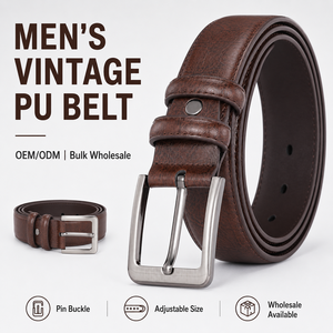 <span class=keywords><strong>Ceinture</strong></span> en <span class=keywords><strong>cuir</strong></span> de vachette pour hommes de Style classique en <span class=keywords><strong>cuir</strong></span> fendu de haute qualité marron avec boucle ardillon en alliage pour les affaires ou les jeans - Product Image 1