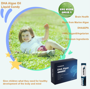 Fabrieks-OEM veganistische vegetarische geschikte DHA-algen omega-3 olie vloeibare gummy snoepjes voor hersenverzorging gezondheidssupplementen - Product Image 3