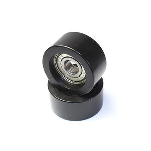 Fournisseur de poulies plates en PVC pour fenêtres, roulements 6200ZZ, poulies en POM revêtues de plastique et de caoutchouc, 10*40*20mm, acier, nylon - Product Image 4