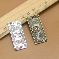 Pendentifs Bijoux Accessoires Trouver US 100 Dollars Forme DIY Faire Antique Argent Zinc Alliage Charme